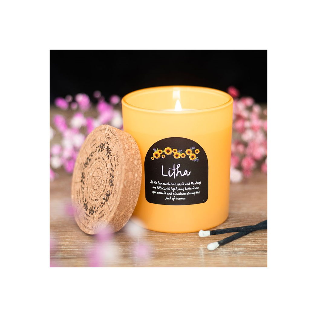 Litha Wildflower Wheel of the Year Candle N/A