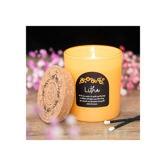 Litha Wildflower Wheel of the Year Candle N/A