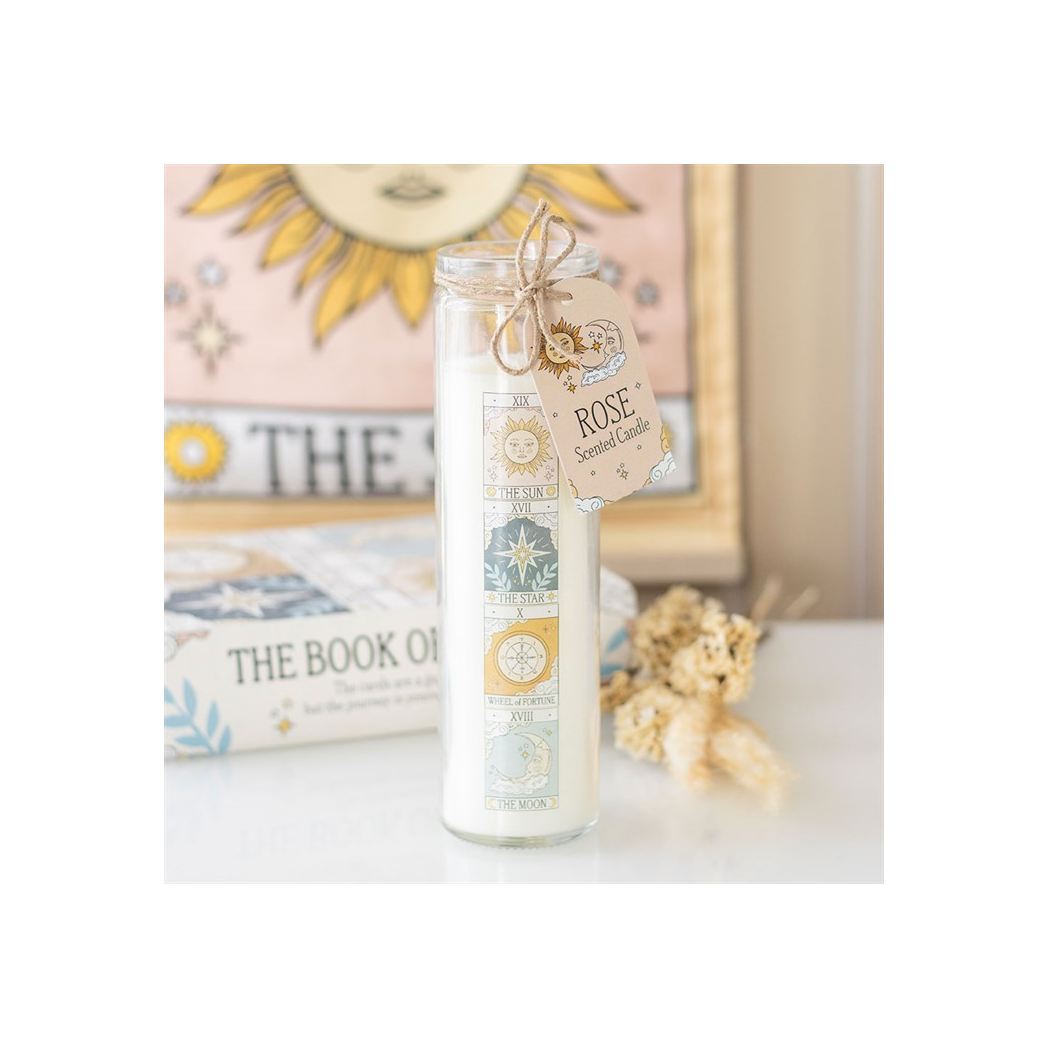 Vintage Tarot Rose Tube Candle N/A