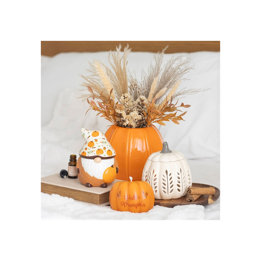 Hello Pumpkin Shaped Candle N/A