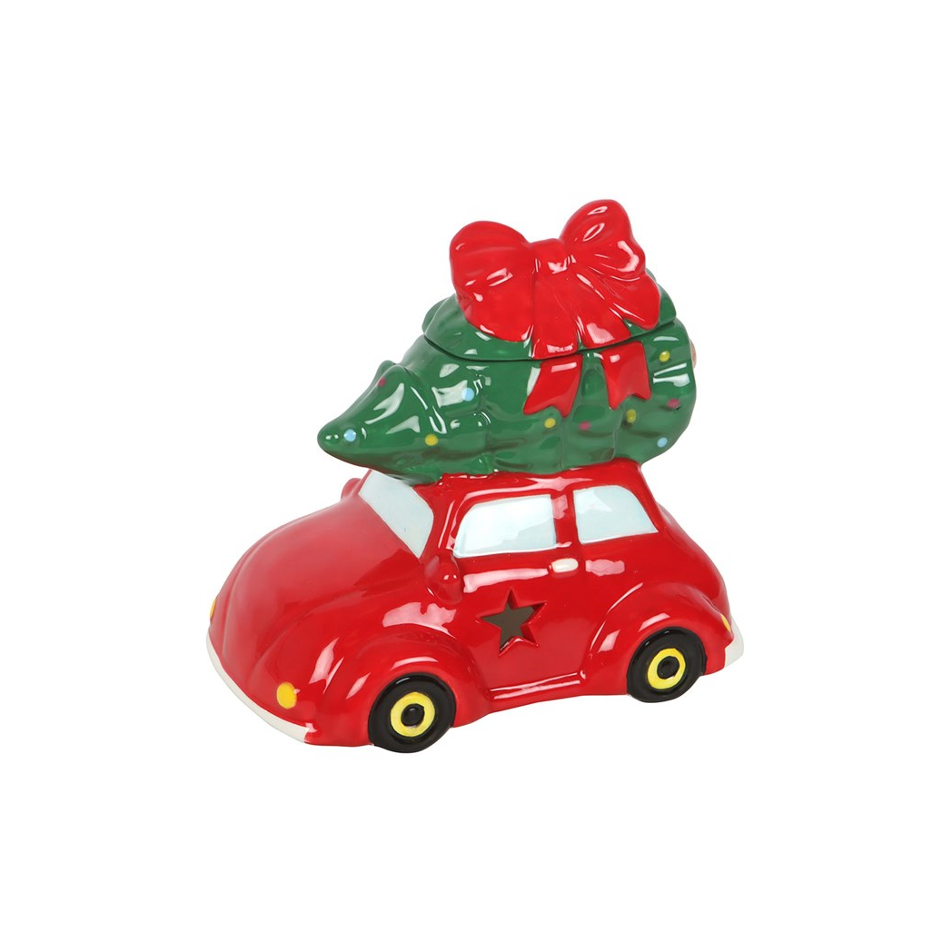 Nostalgic Car with Christmas Tree Ceramic Oil Burner and Wax Warmer N/A
