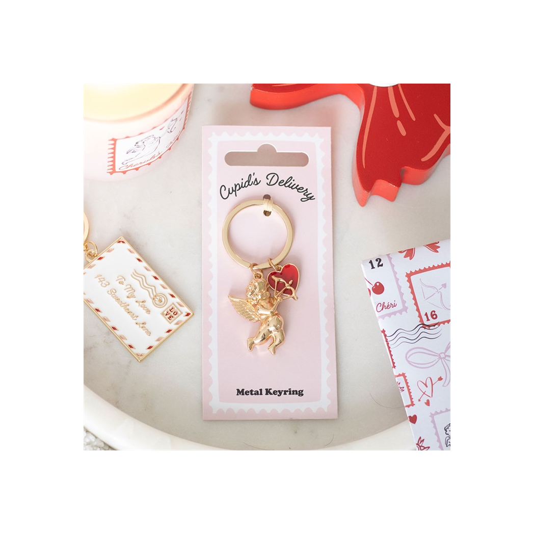 Cupid's Delivery Cherub Keyring N/A