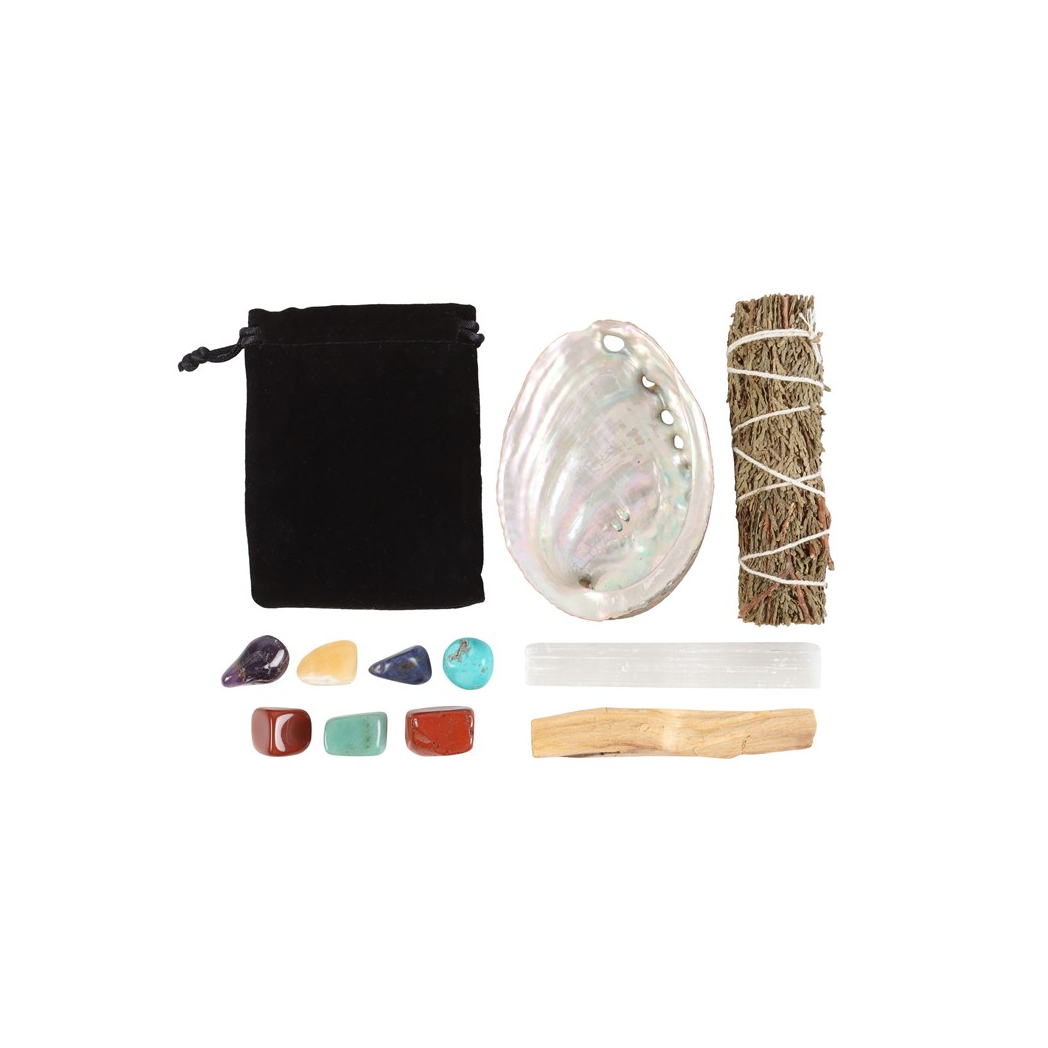 Divine Energy Smudge and Stone Wellness Kit N/A