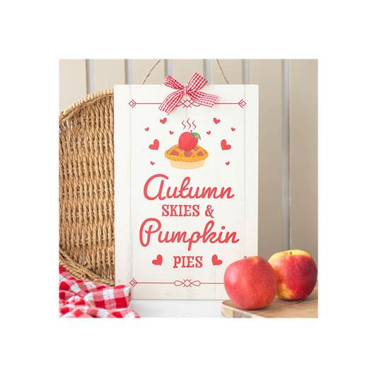 Autumn Skies & Pumpkin Pies Hanging Sign N/A