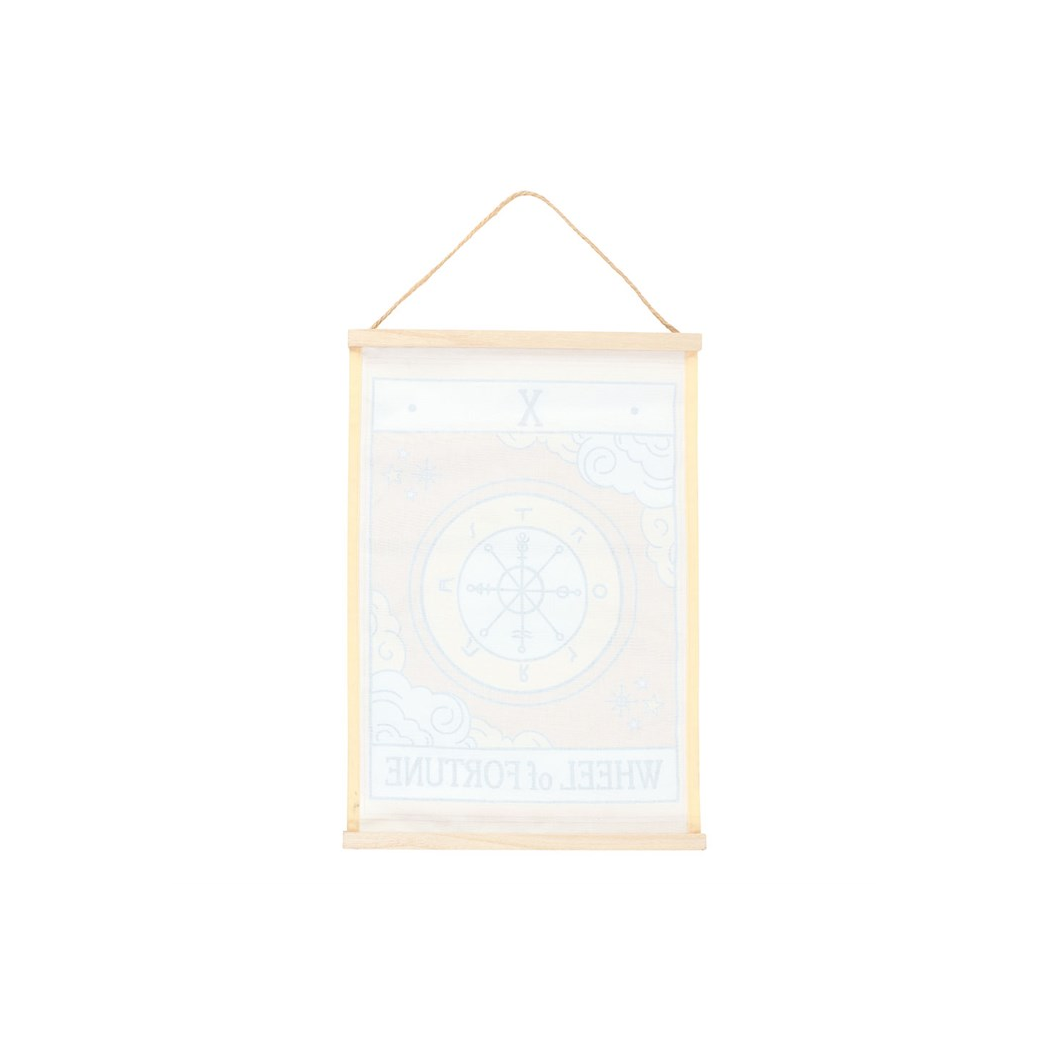 The Wheel of Fortune Vintage Tarot Wall Hanging N/A