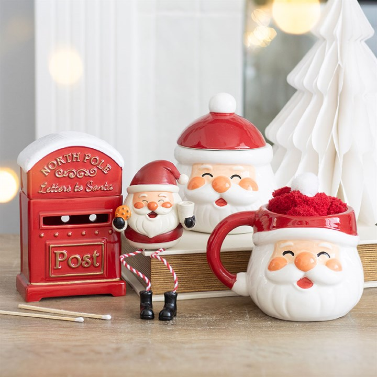 Jolly Santa Christmas Shelf Sitter Ornament N/A