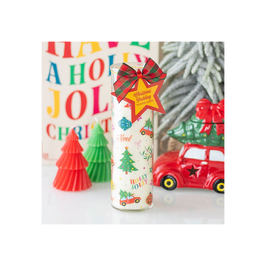 Nostalgic Christmas Print Christmas Pudding Scented Tube Candle N/A