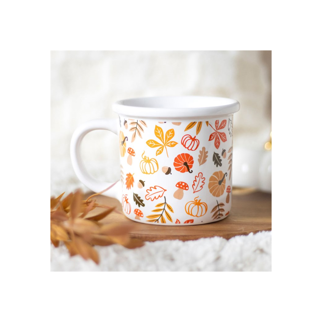 Autumn Leaves and Pumpkins Mug N/A