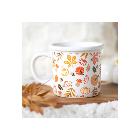 Autumn Leaves and Pumpkins Mug N/A