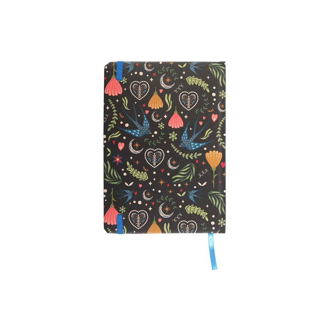 Midnight Bloom Print A5 Notebook N/A