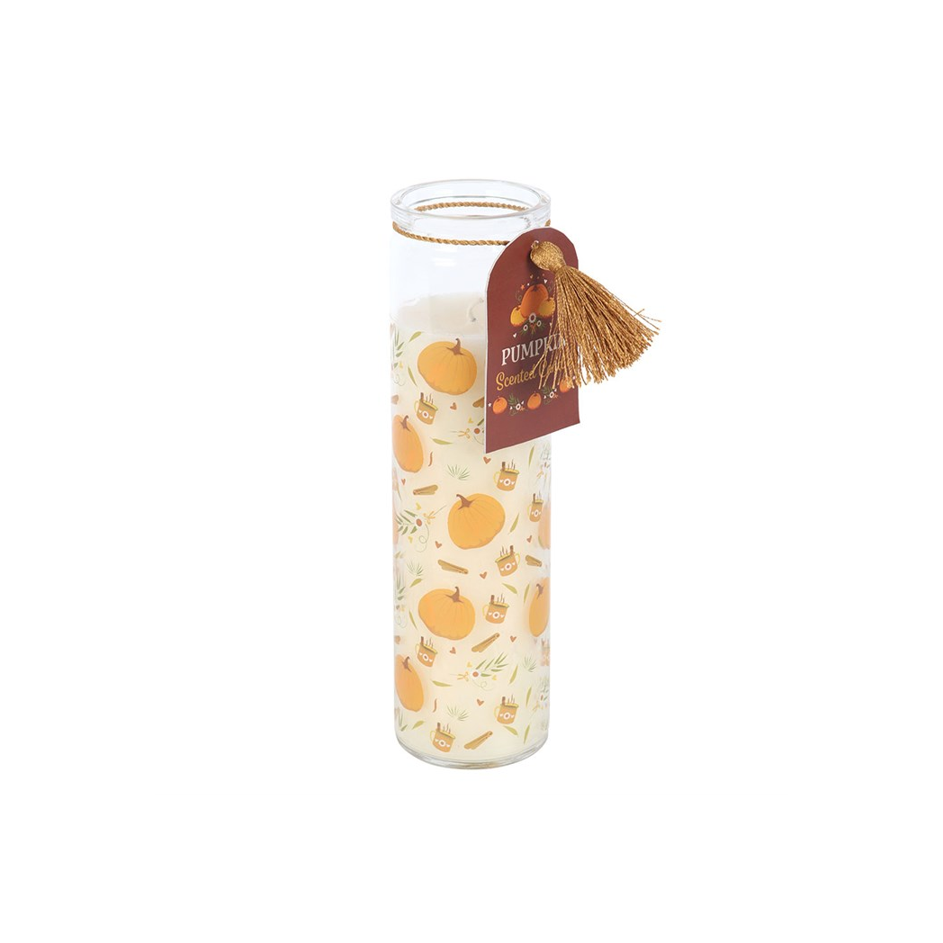 Pumpkin Print Tube Candle N/A