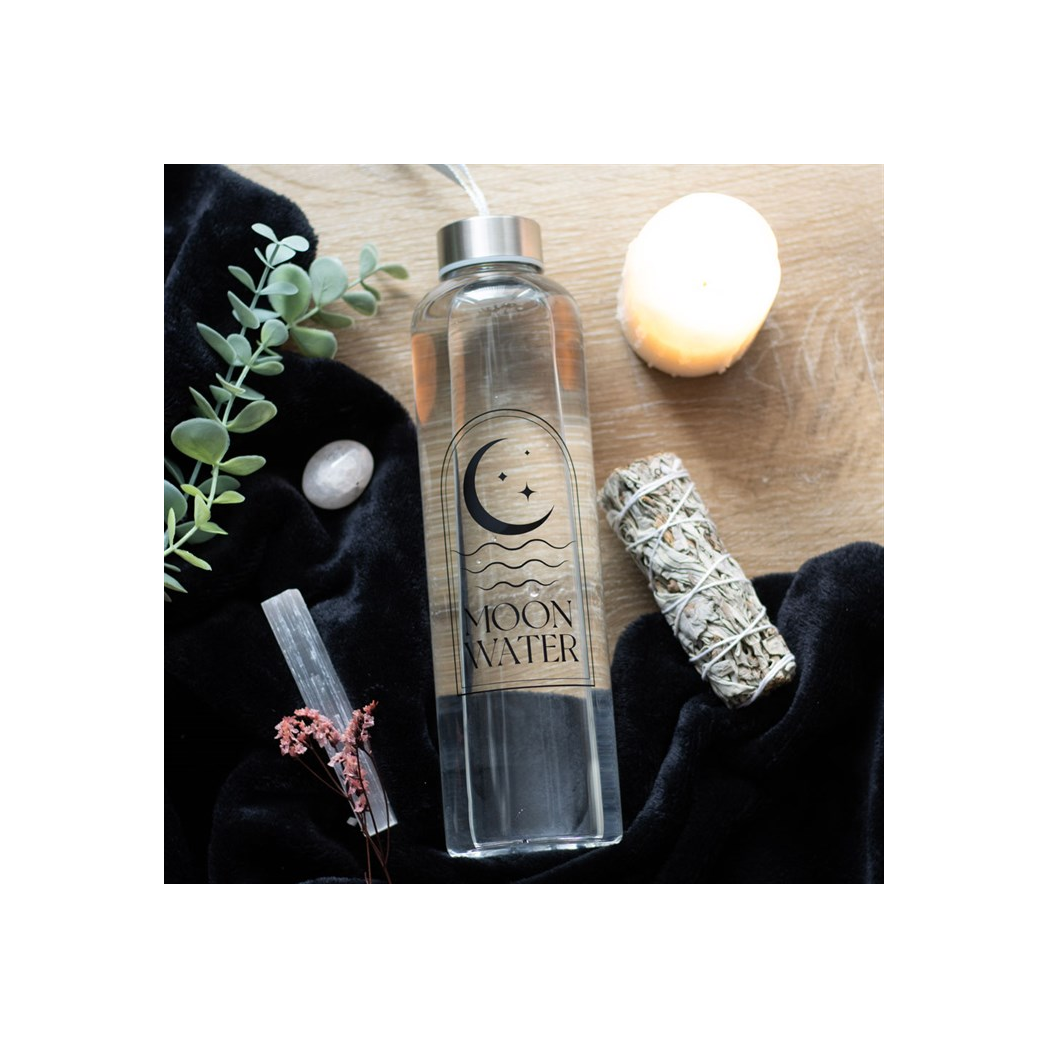 Moon Water Glass Water Bottle N/A