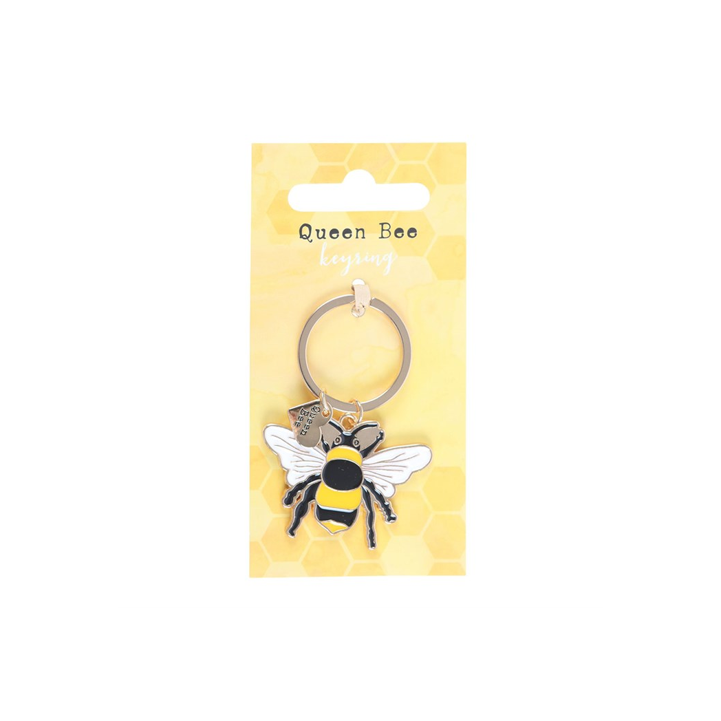 Queen Bee Enamel Keyring N/A