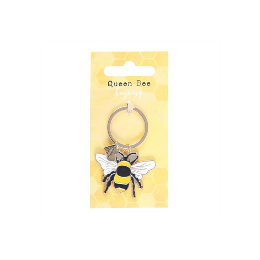 Queen Bee Enamel Keyring N/A