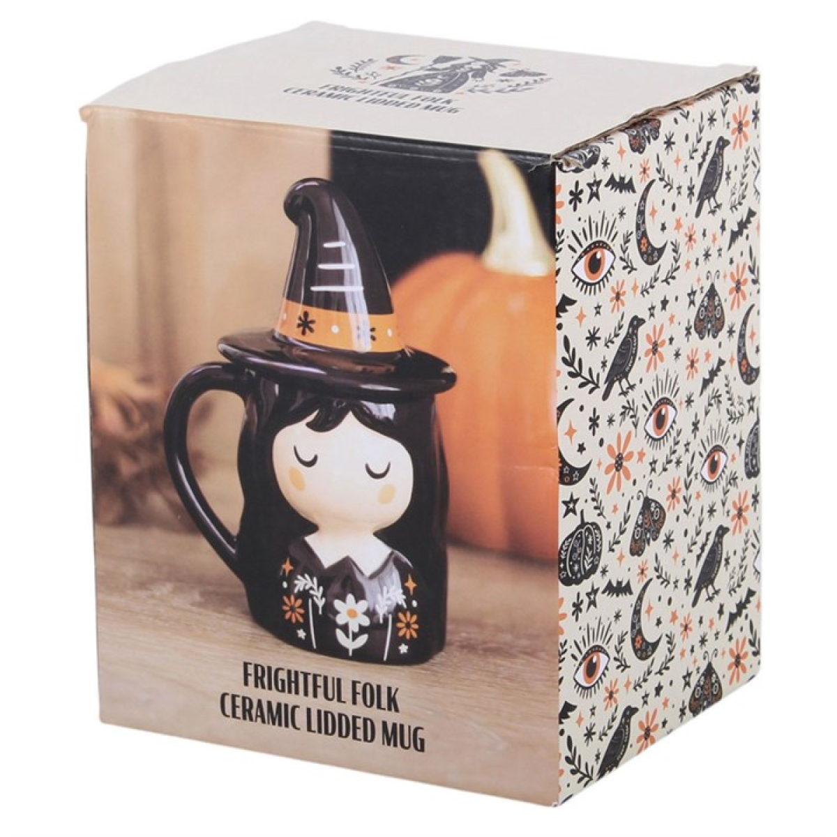 Frightful Folk witch mug close up