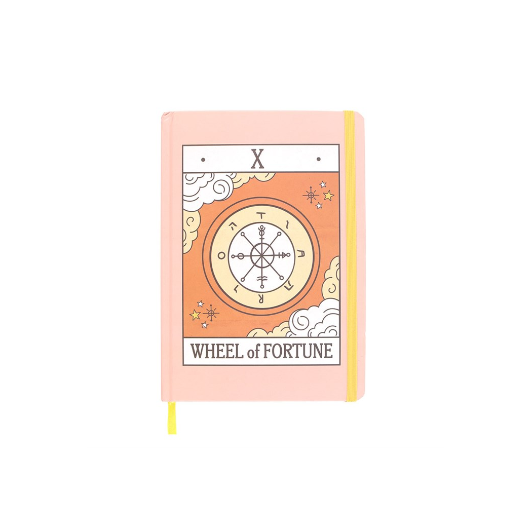 The Wheel of Fortune Vintage Tarot A5 Notebook N/A