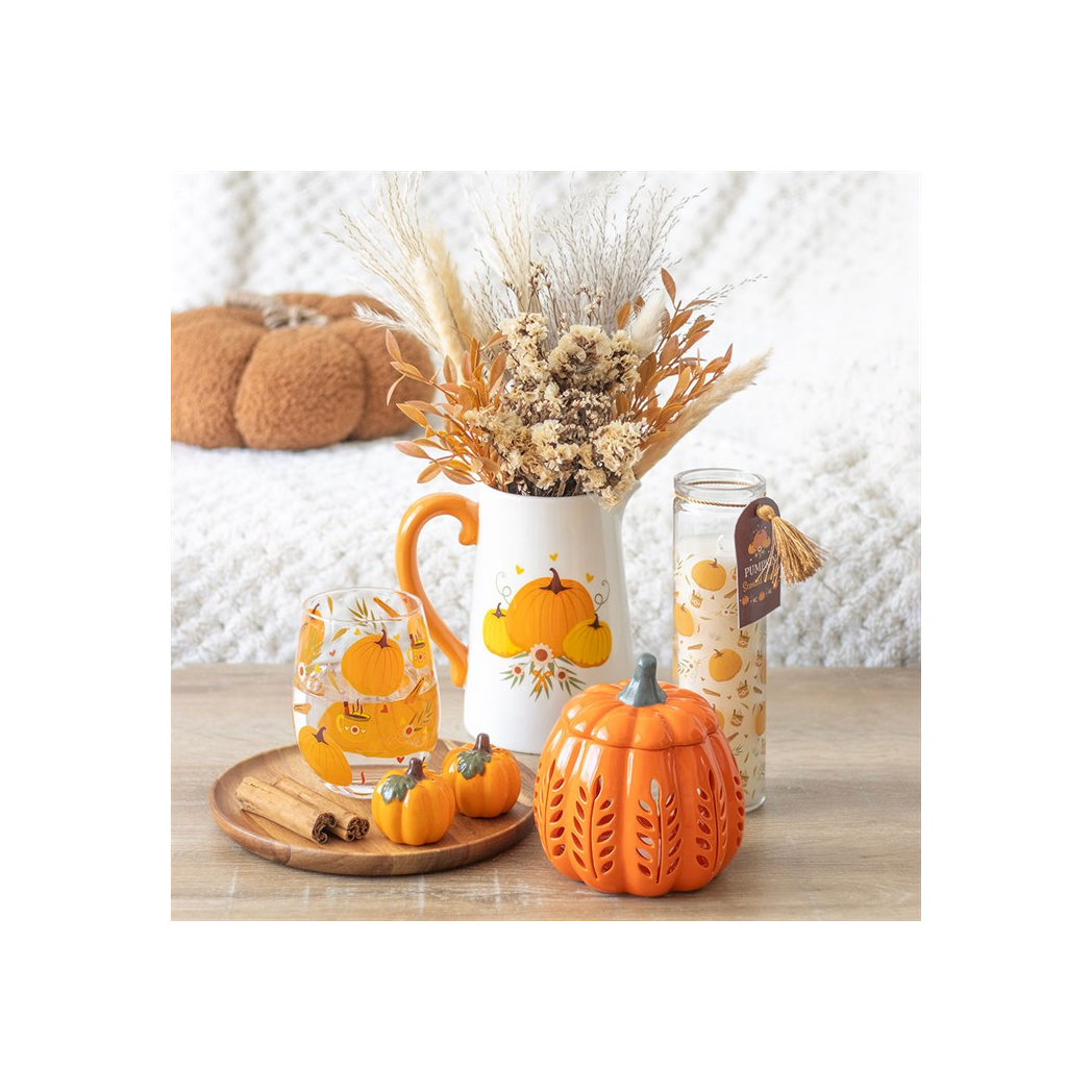 Pumpkin Print Tube Candle N/A