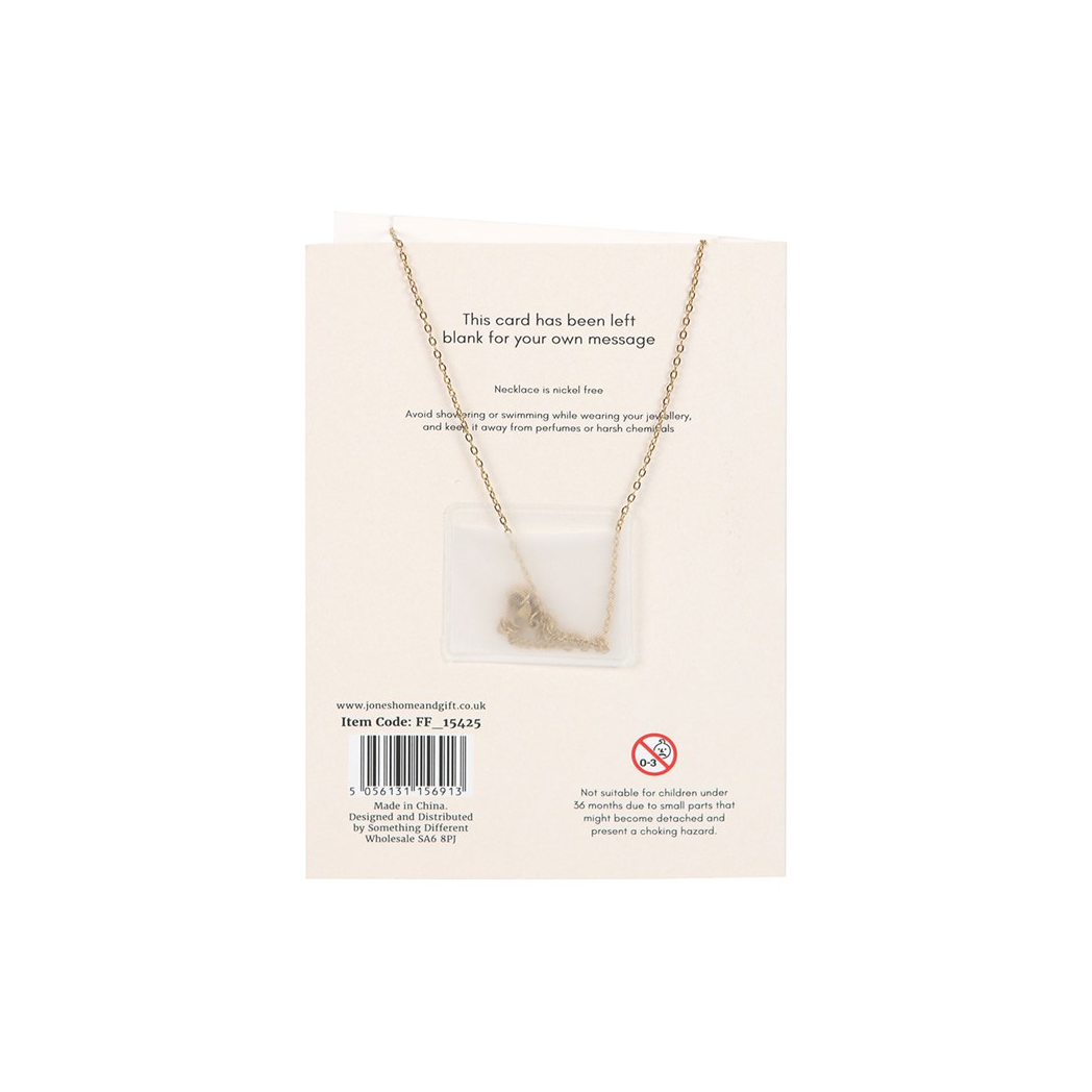 Orange Aura Mushroom Necklace Greeting Card N/A