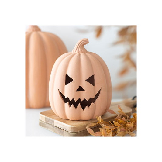 15cm terracotta pumpkin Halloween ornament