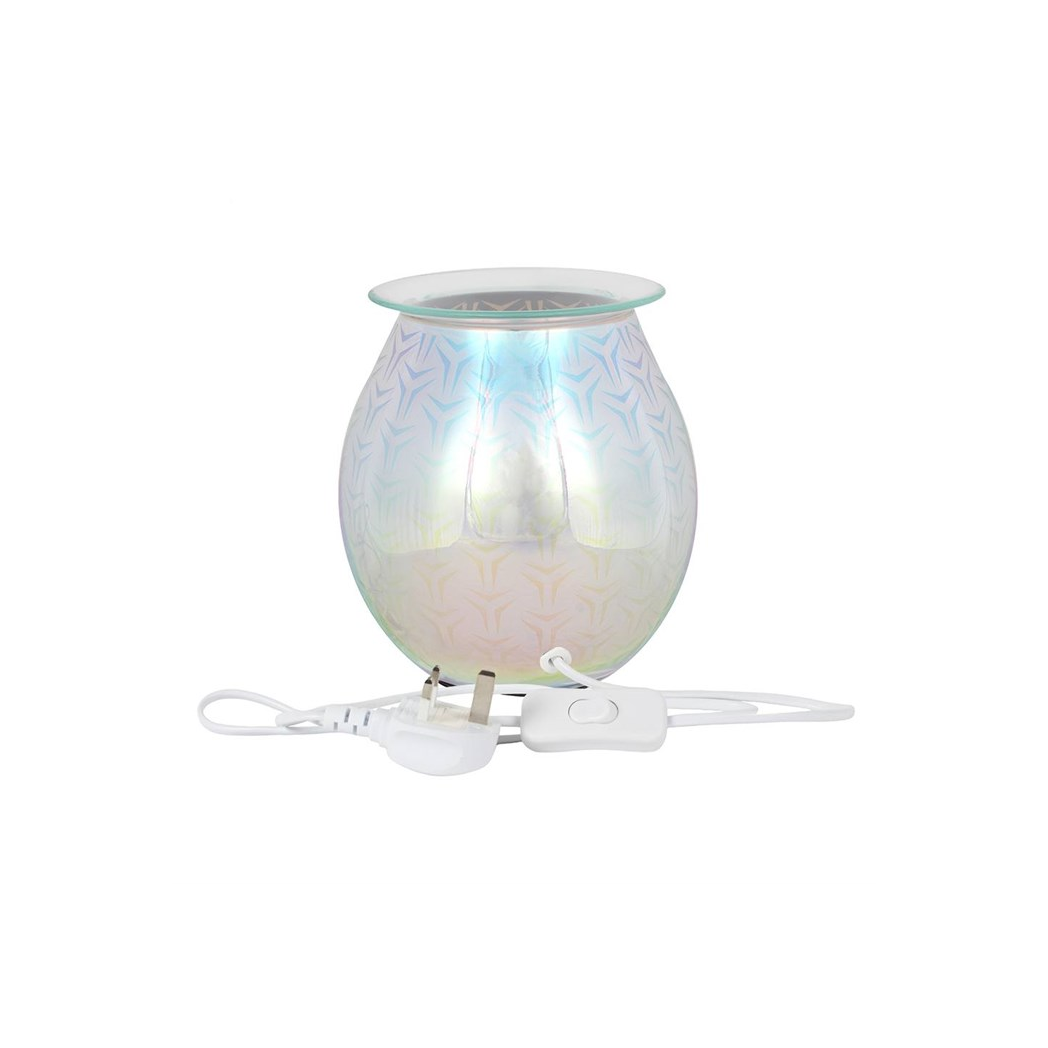 Light up geometric oil burner home fragrance accessory
