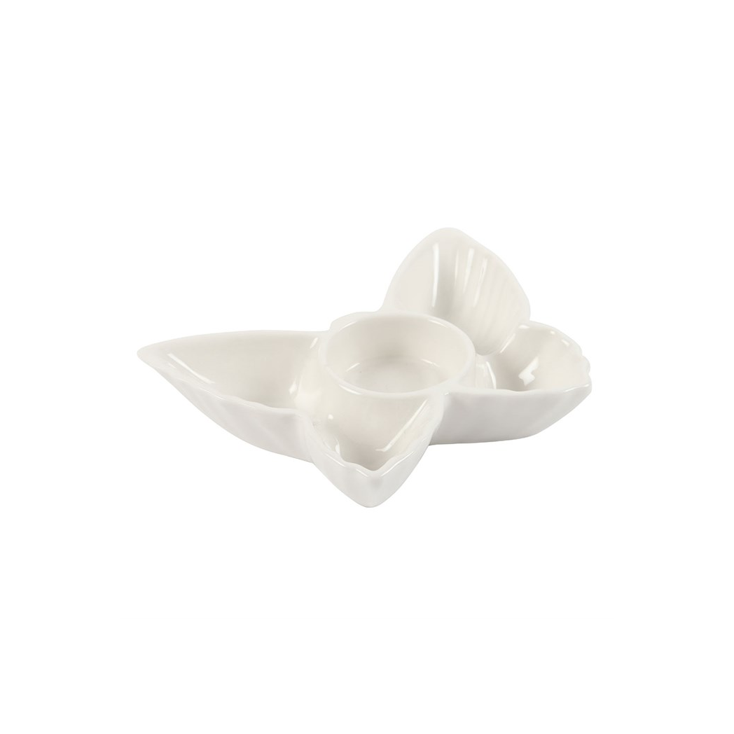 White Butterfly Tealight Candle Holder N/A