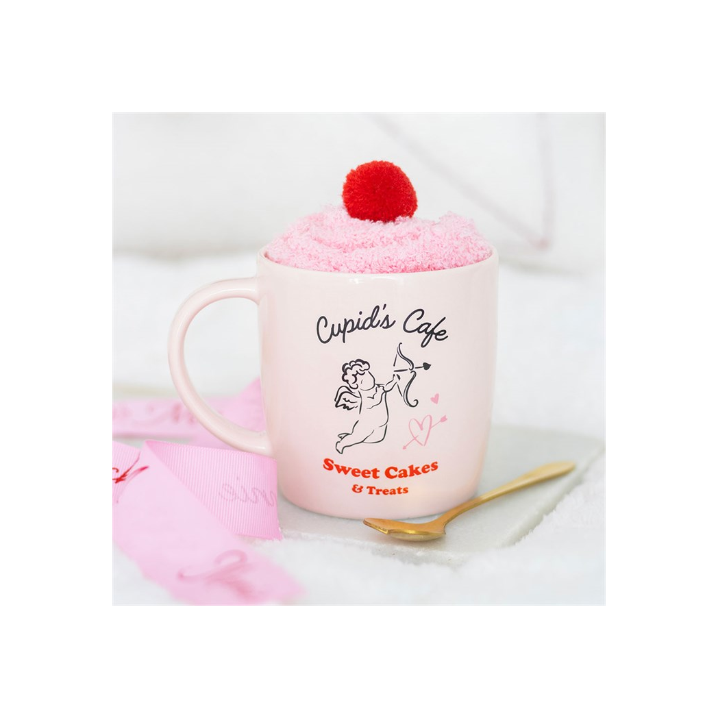 Cupid's Café Mug, Spoon and Socks Set N/A