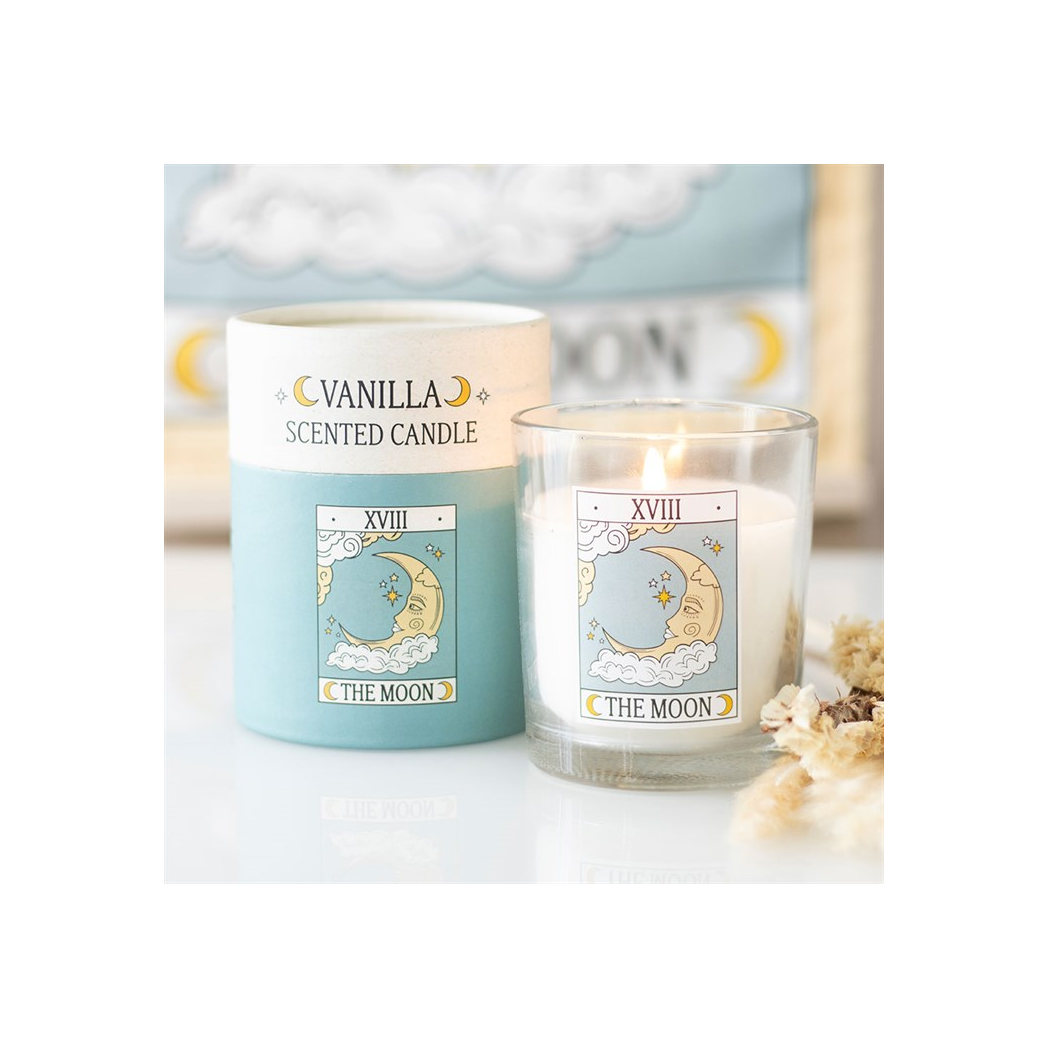 The Moon Vintage Tarot Vanilla Candle N/A