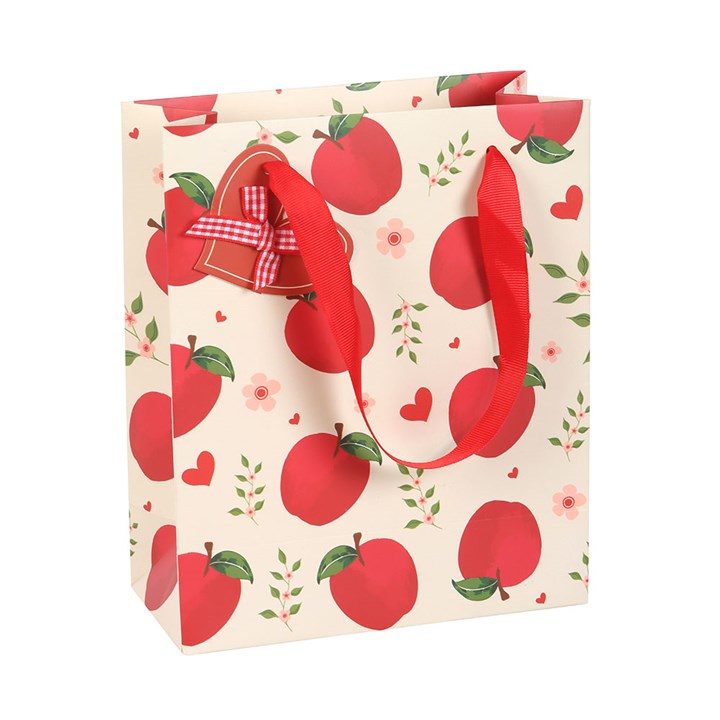 23cm Medium Apple Print Gift Bag N/A