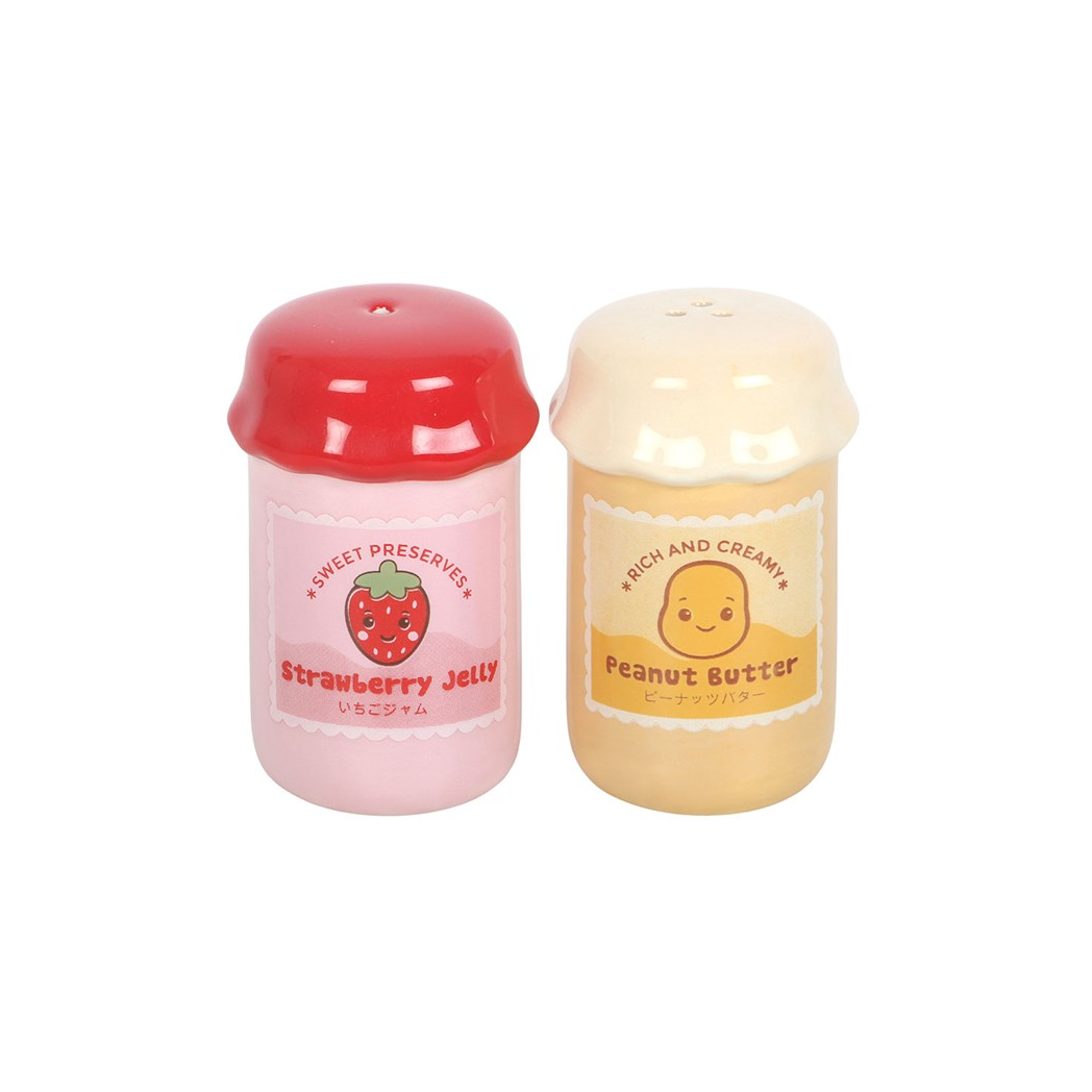 Peanut Butter and Jelly Jar Salt and Pepper Shakers N/A