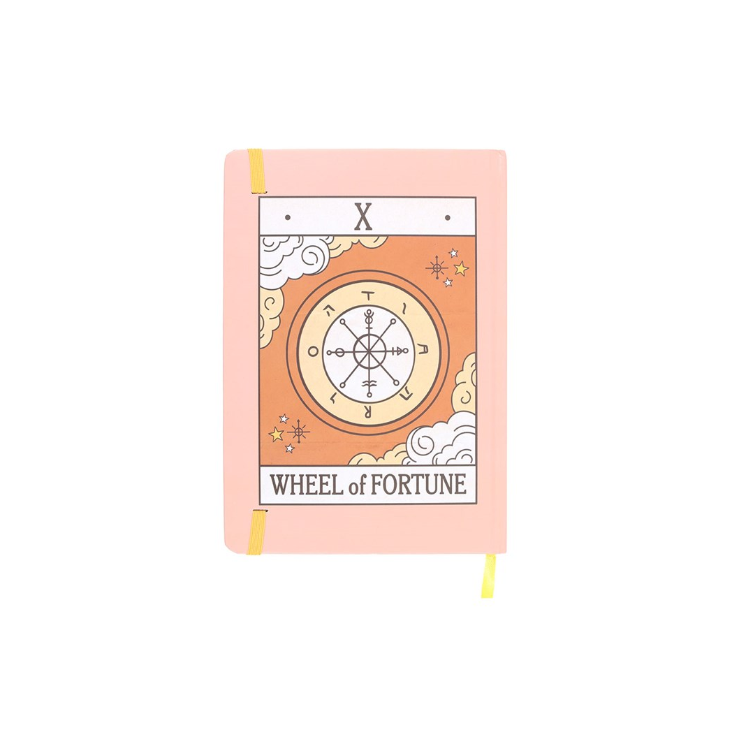 The Wheel of Fortune Vintage Tarot A5 Notebook N/A