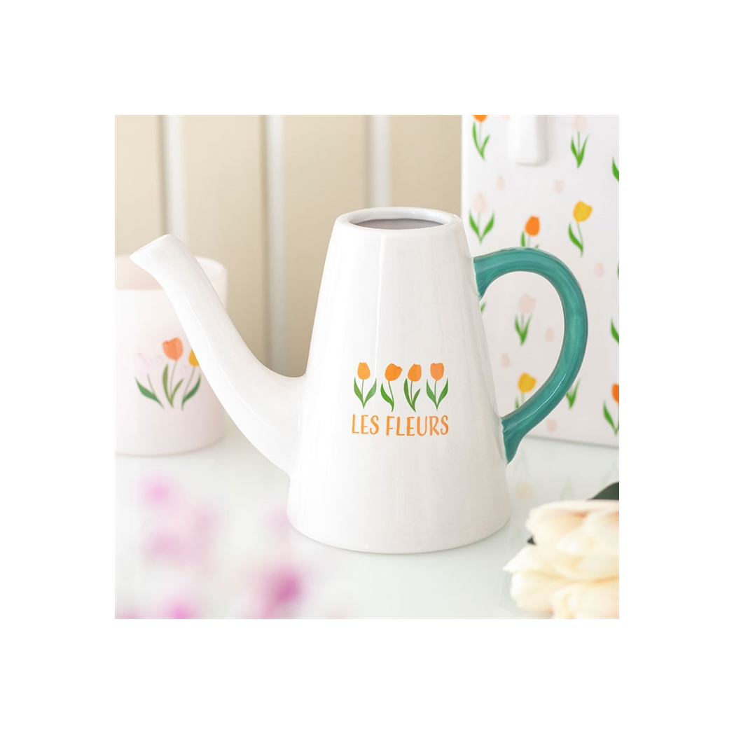 Les Fleurs Tulip Ceramic Watering Can N/A