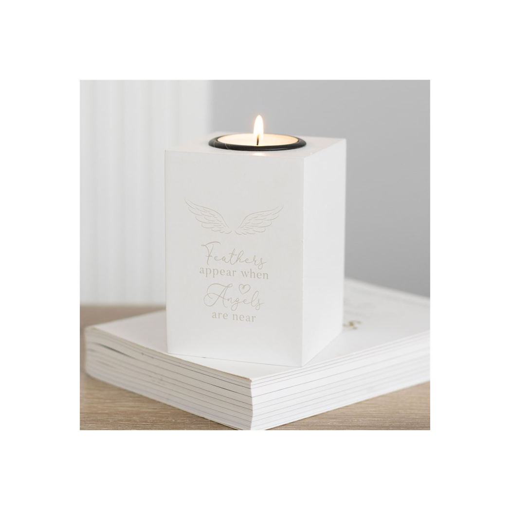 Feathers Appear Angel Wing Tealight Holder N/A