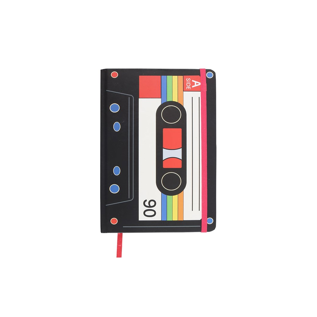 Retro Cassette Tape A5 Notebook N/A