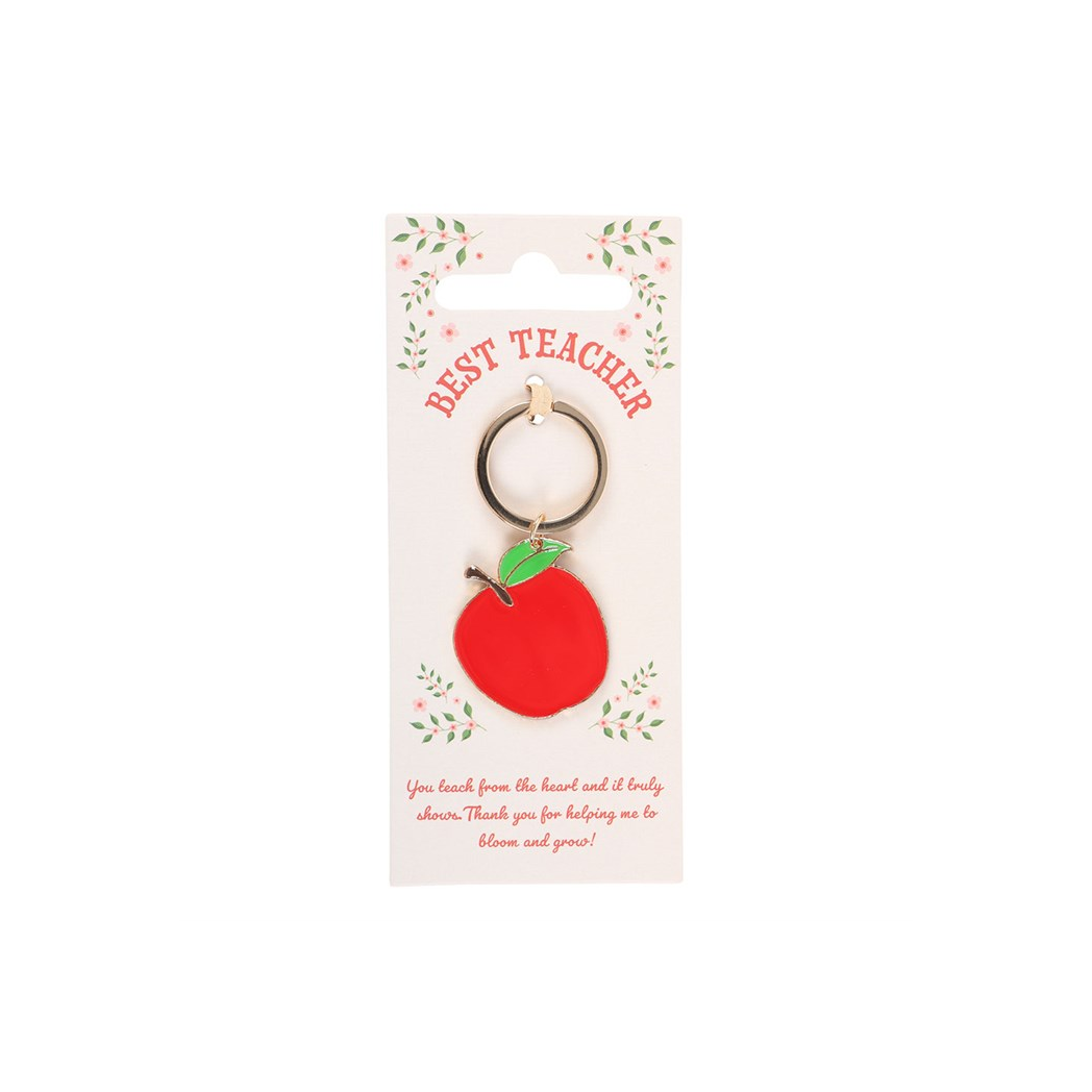 Best Teacher Apple Keyring N/A