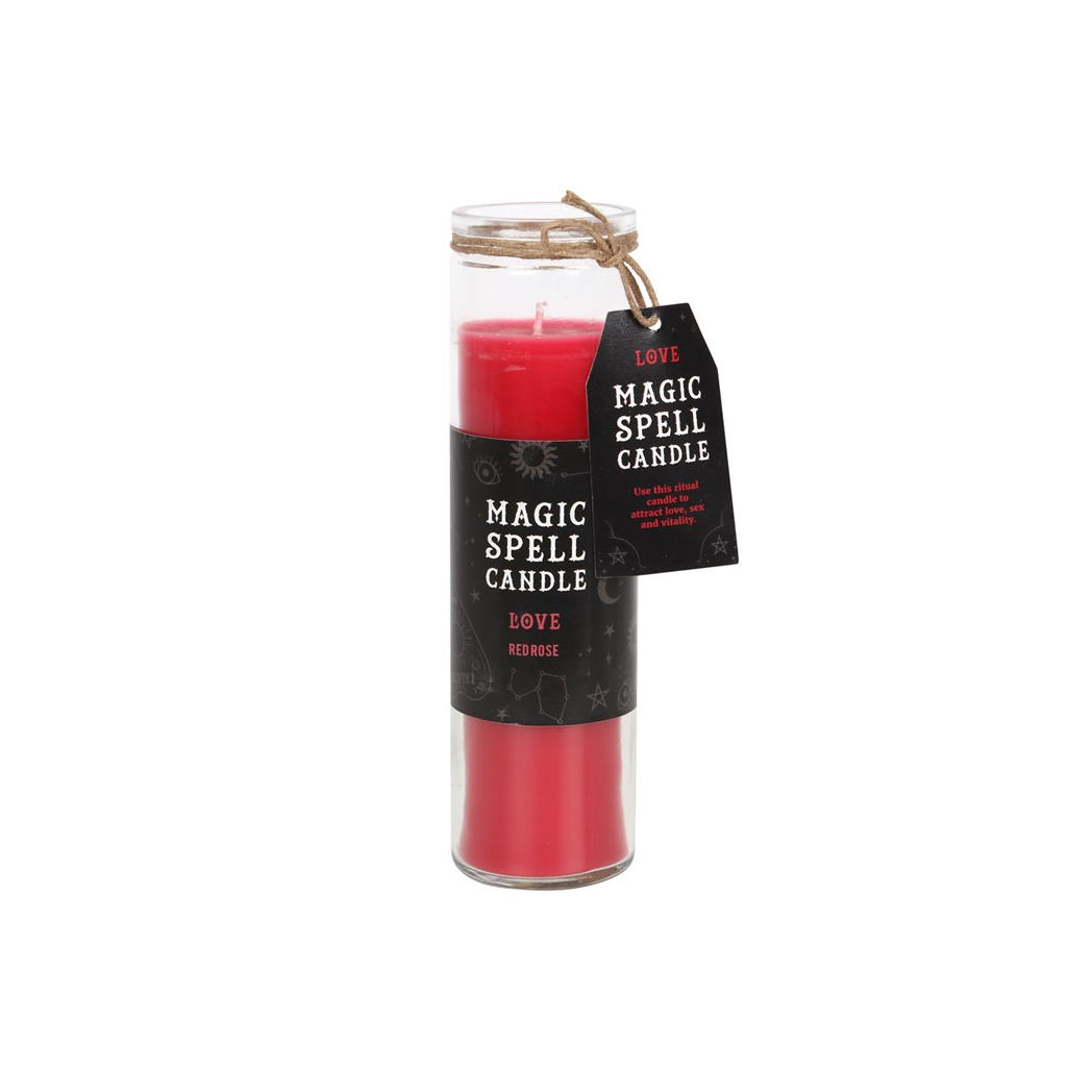 Rose 'Love' Spell Tube Candle N/A