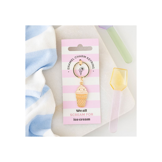Ice Cream Cone Keyring N/A