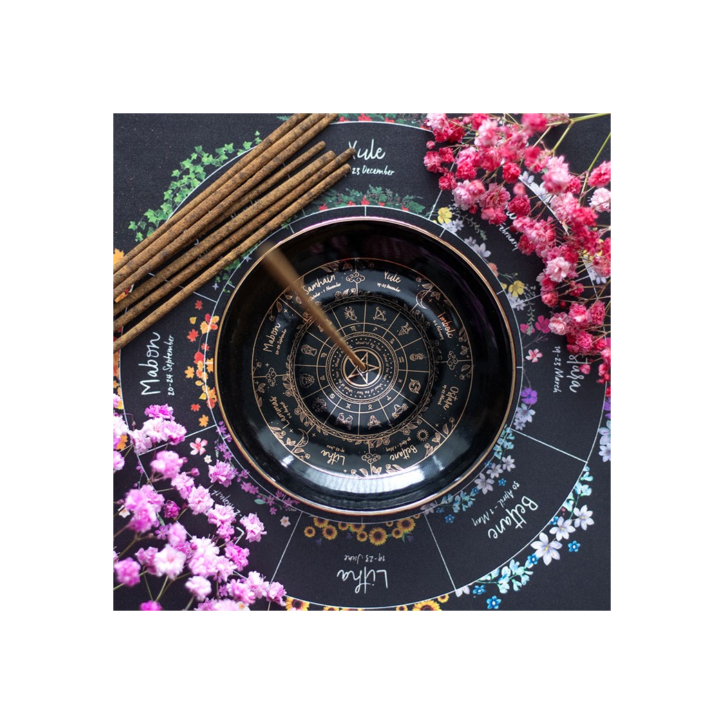 Wheel of the Year Incense Holder N/A