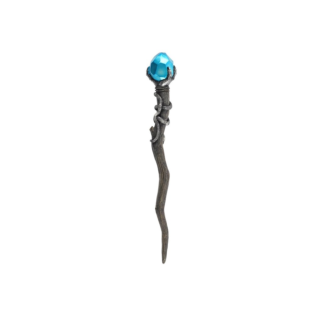 Silver Claw Wand with Blue Gem N/A