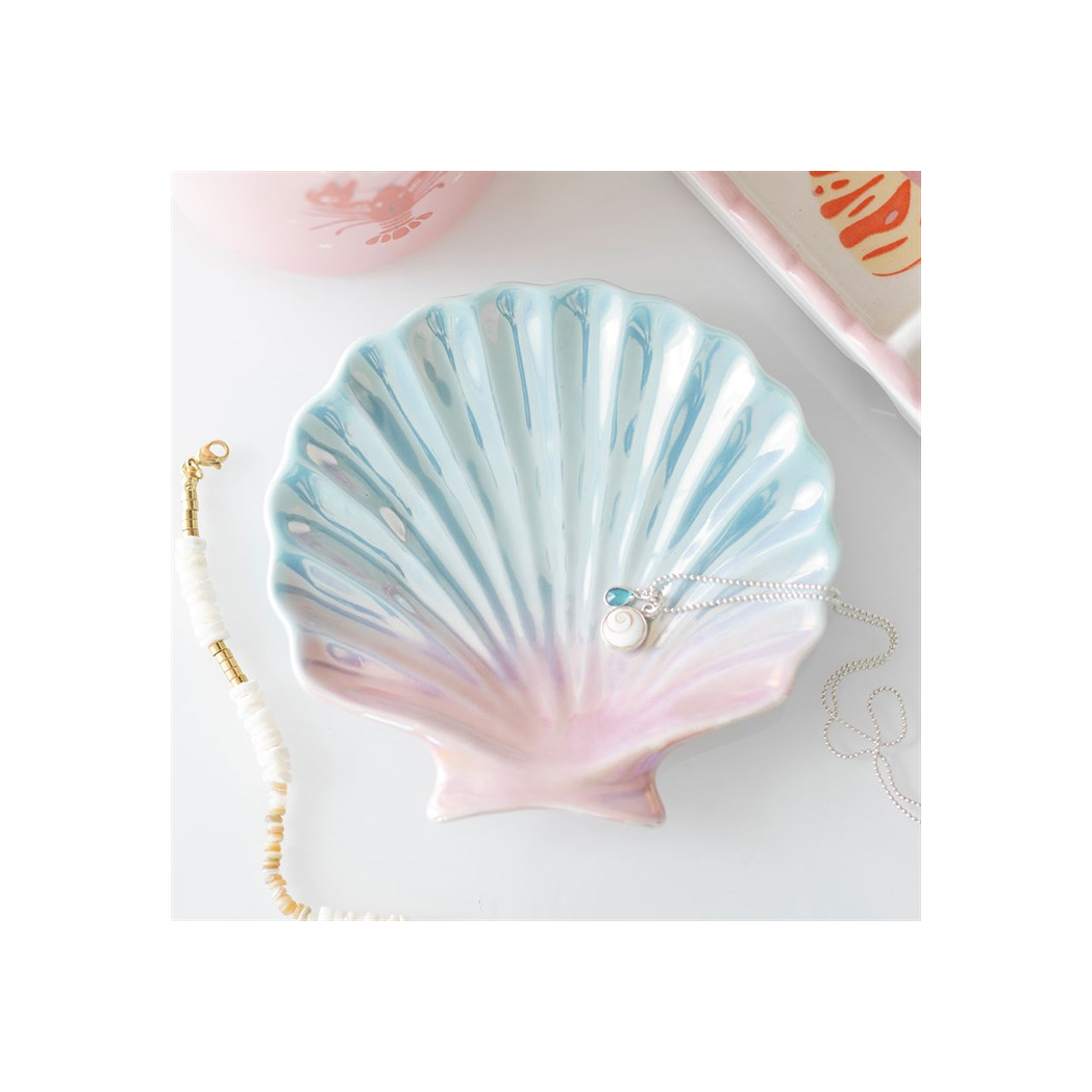 Iridescent Shell Trinket Dish N/A
