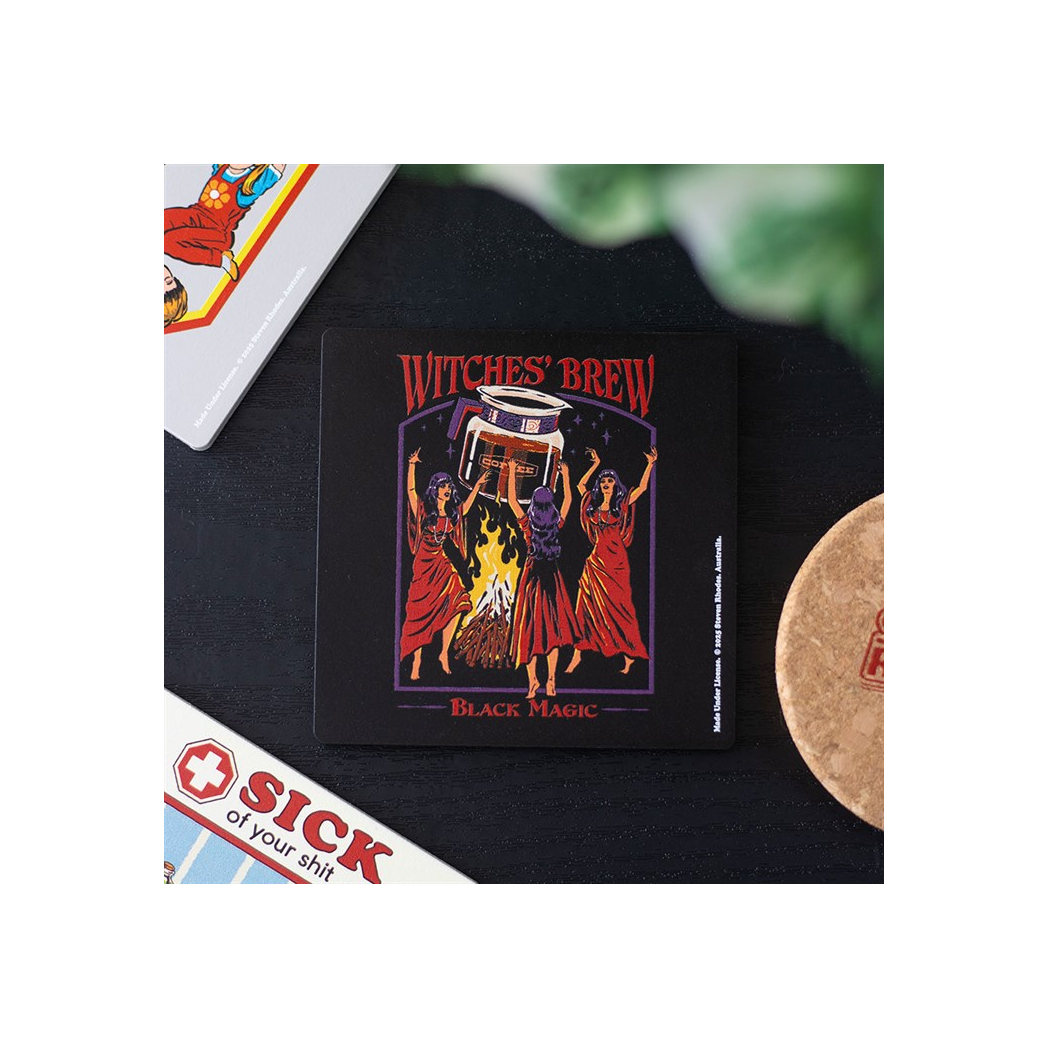 Witches' Brew Coaster by Steven Rhodes N/A