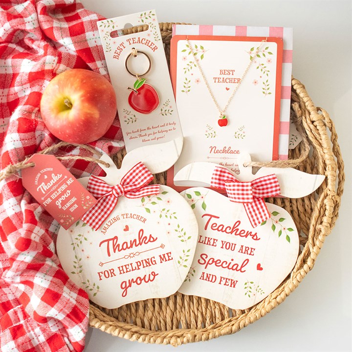 Best Teacher Apple Keyring N/A