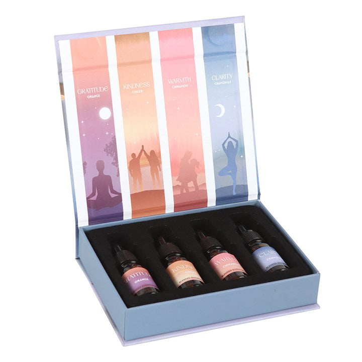 Orange ginger cinnamon and chamomile oil set