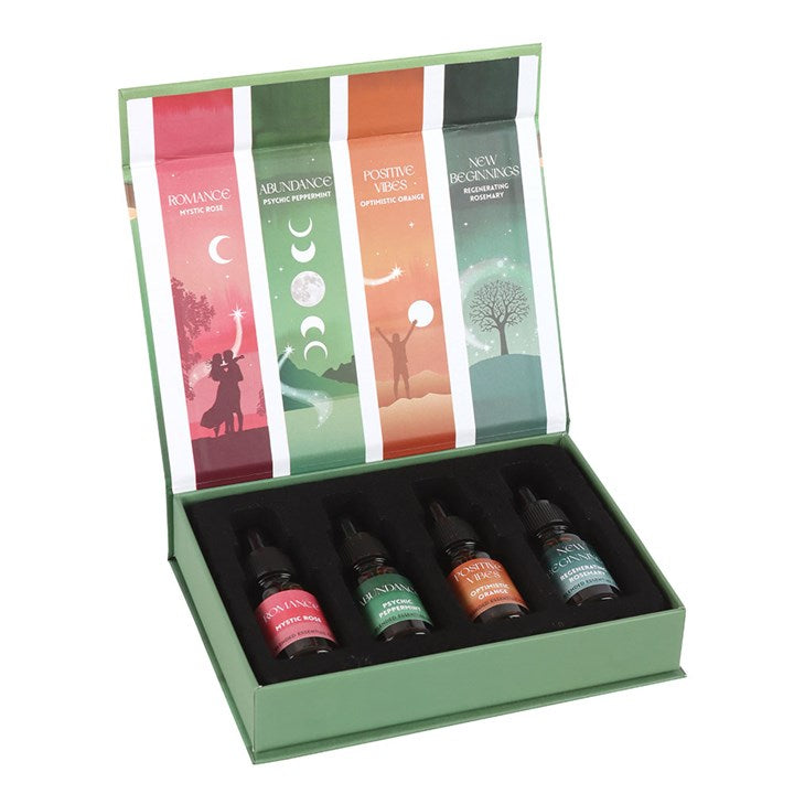 Rose peppermint orange and rosemary oil gift set