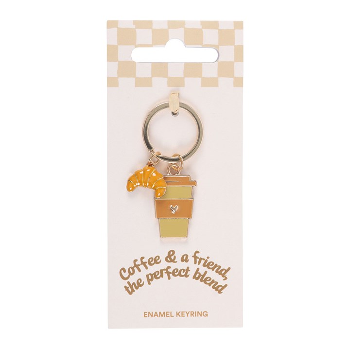 Coffee and a Friend Keyring