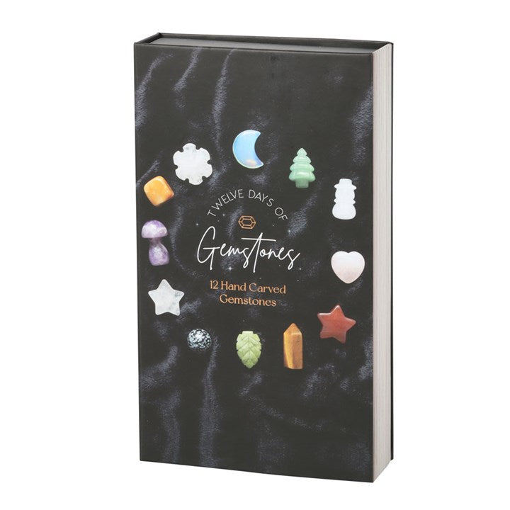 Christmas crystal advent calendar with carved gemstones