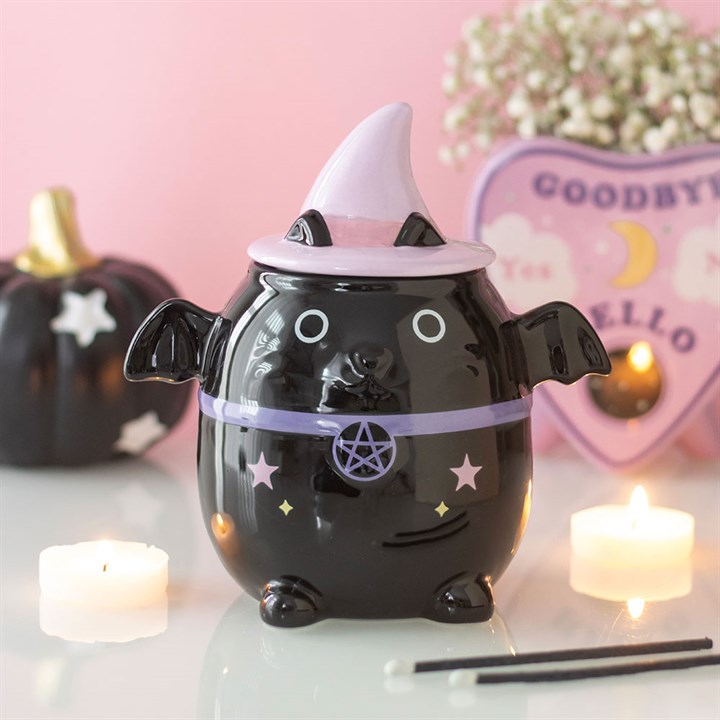 Pastel Bat Cat Oil Burner N/A
