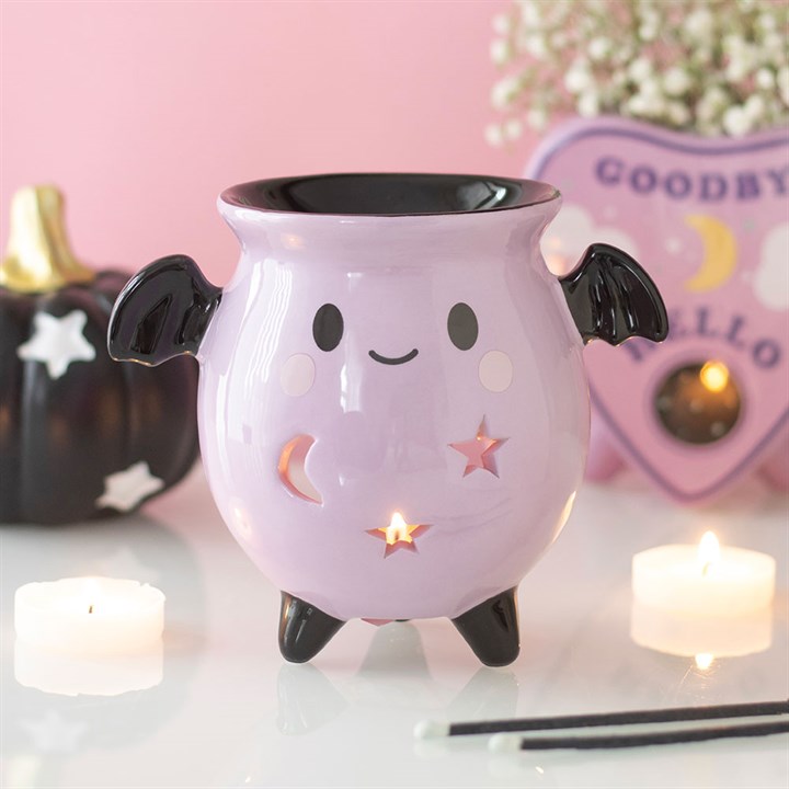 Pastel Bat Brew Cauldron Oil Burner N/A
