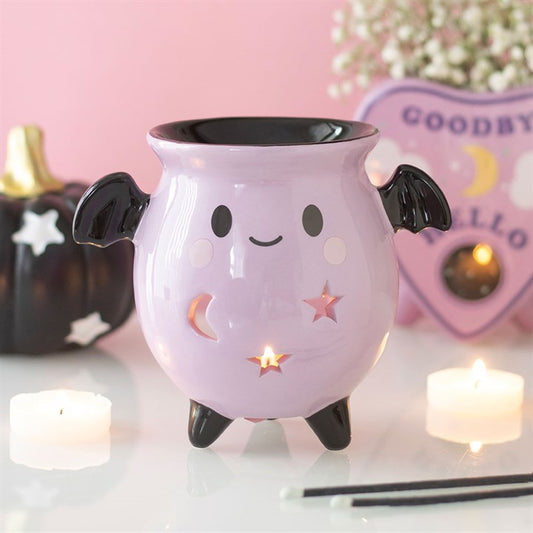Pastel Bat Brew Cauldron Oil Burner N/A