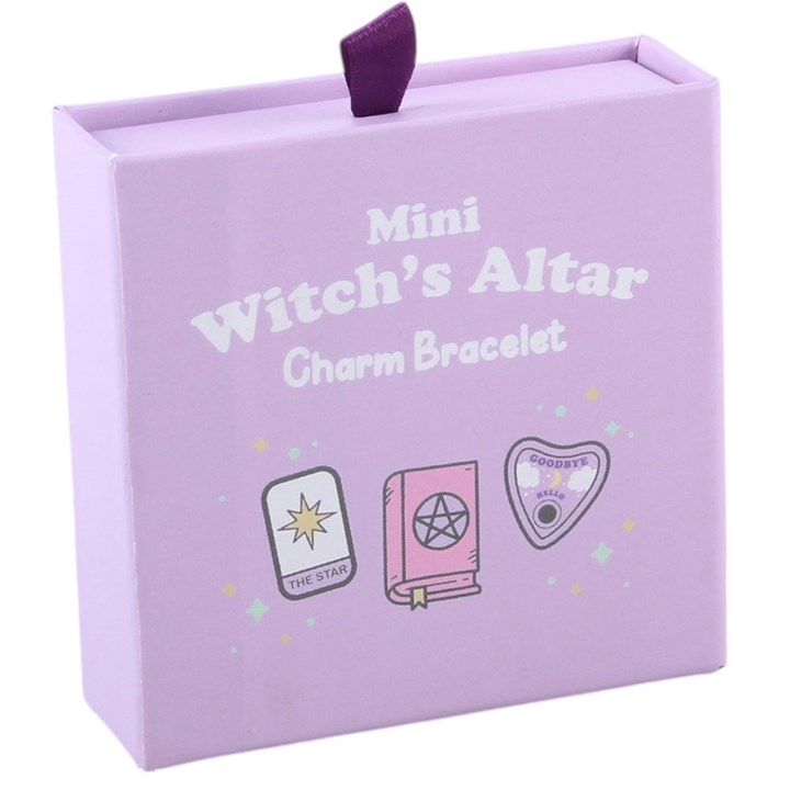 Witch's altar charm bracelet adjustable cord