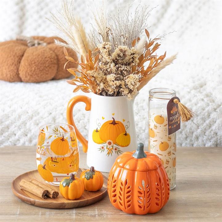 Autumn Pumpkin Ceramic Flower Jug N/A